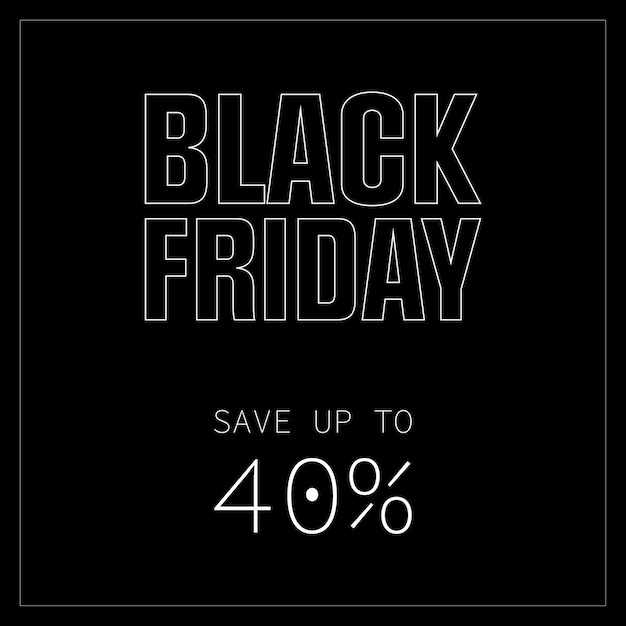 Vektor black friday instagram-beitrag 1