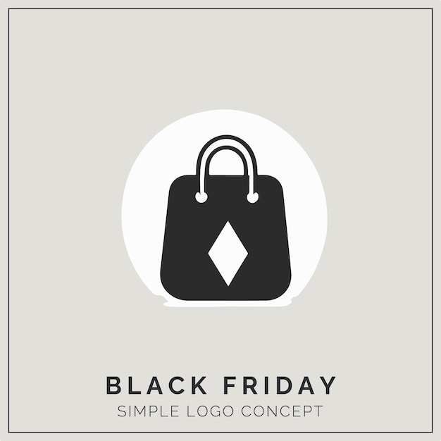 Vektor black friday-logo-konzept für branding und event