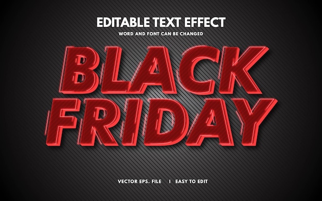 Black Friday Neon-Texteffektvorlage