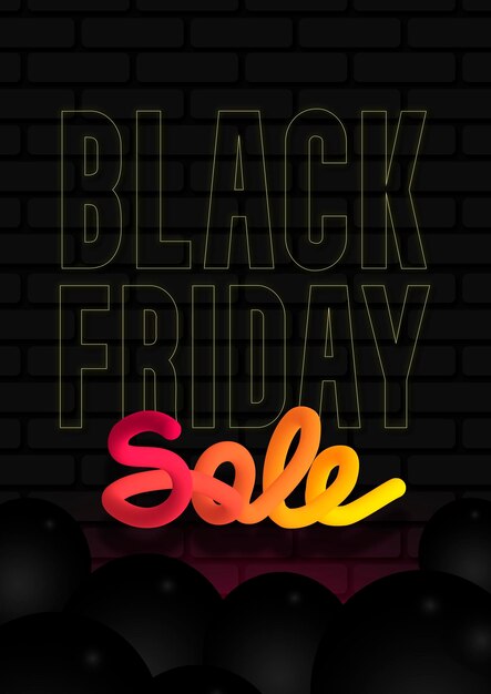 Vektor black friday poster