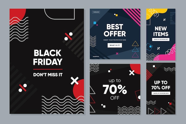 Black friday promotion sale designkollektion