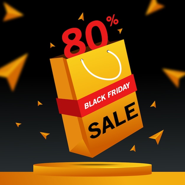 Black friday sale 3d-banner