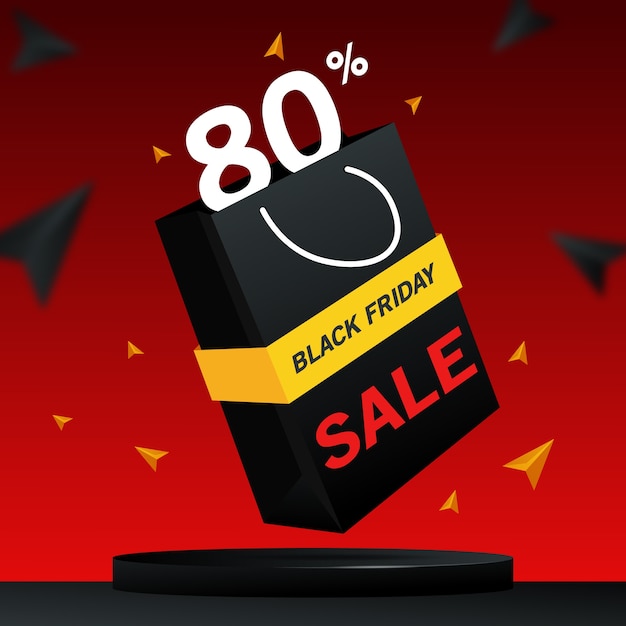 Black friday sale 3d-banner