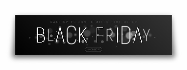 Vektor black friday sale banner design.