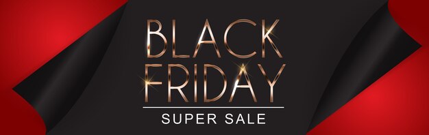 Black friday sale banner vorlage.