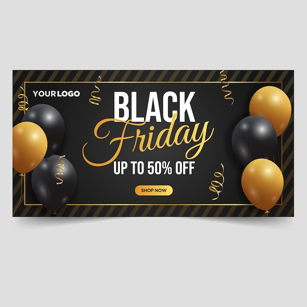 Black friday sale banner vorlage