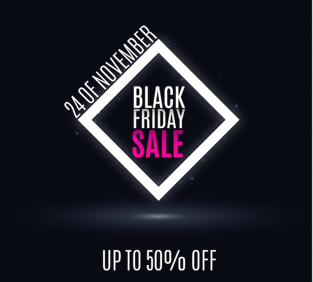 Vektor black friday sale banner.