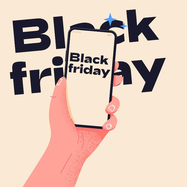 Black Friday Sale Designelemente für Werbe-Marketing-Banners, Plakate und Karten