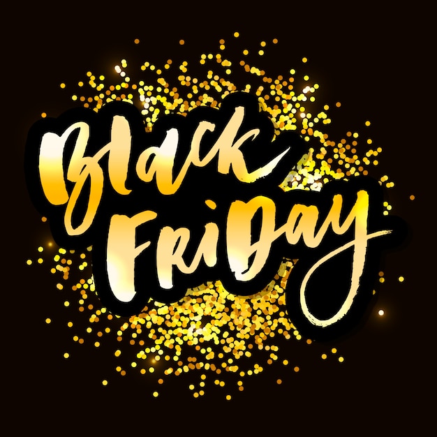 Black Friday Sale handgemachte Schrift, Kalligraphie für Logo, Banner, Etiketten, Abzeichen, Drucke, Plakate, Web.