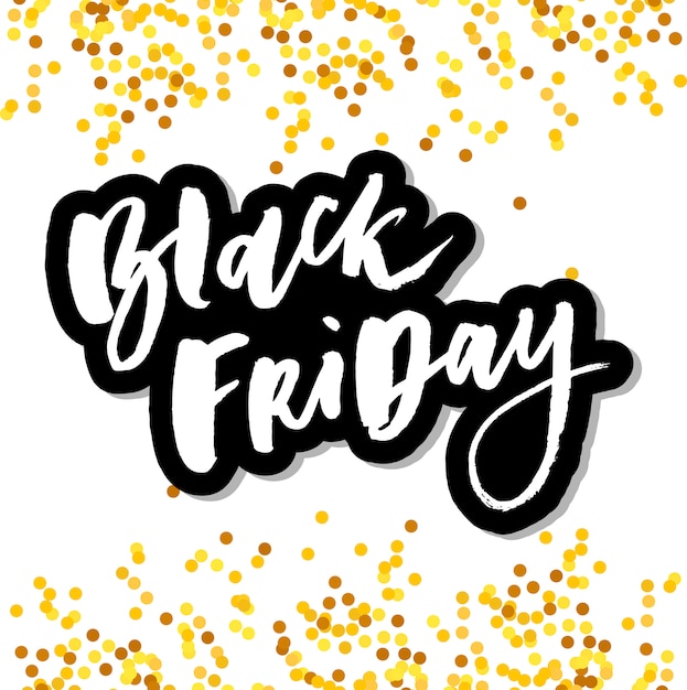 Black Friday Sale handgemachter Schriftzug