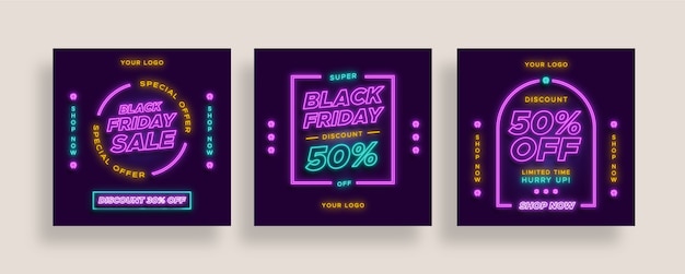 Black Friday Sale Instagram Post Sammlung