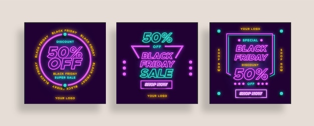 Black Friday Sale Instagram Post Sammlung