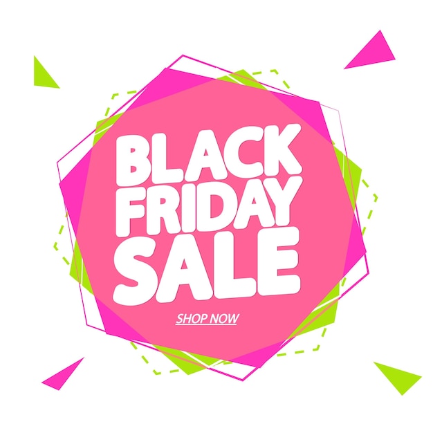 Black Friday Sale Poster-Design-Vorlage Werbebanner für Shop- oder Online-Shop-Vektor