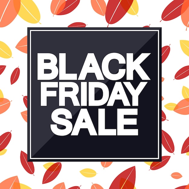 Black friday sale poster design vorlage