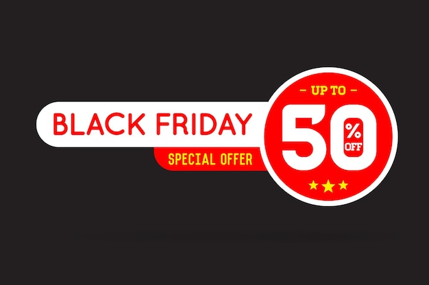 Black Friday Sale Sign Banner Poster bereit für Web und Print Vector Super Mega Huge Sale mit Sonderangebot