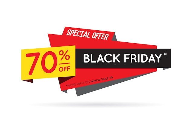Black Friday Sale Sign Banner Poster bereit für Web und Print Vector Super Mega Huge Sale mit Sonderangebot