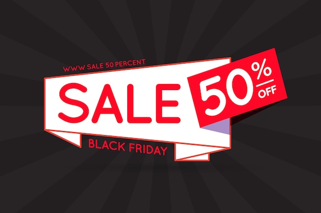 Black Friday Sale Sign Banner Poster bereit für Web und Print Vector Super Mega Huge Sale mit Sonderangebot