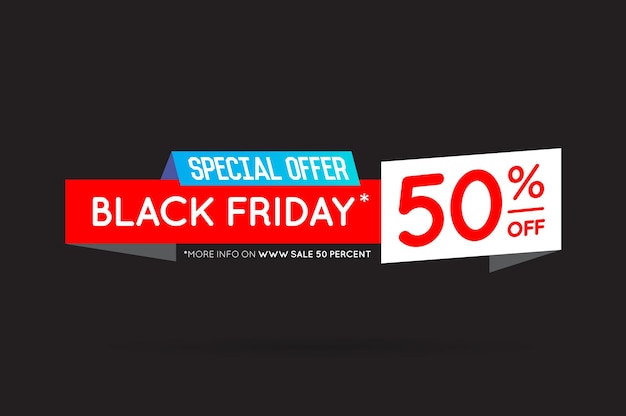 Black Friday Sale Sign Banner Poster bereit für Web und Print Vector Super Mega Huge Sale mit Sonderangebot