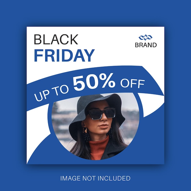 Black friday sale social media oder instagram-post-vorlage