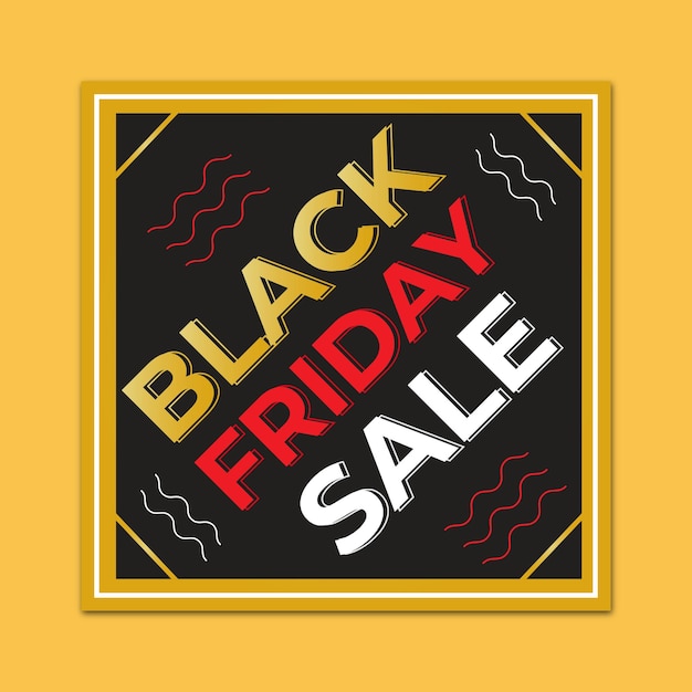 Vektor black friday sale social media post und banner vorlage