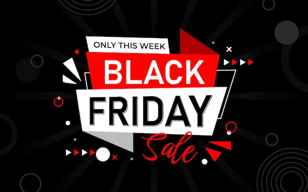 Black Friday Sale Sonderangebot Hintergrund-Bannerkarte