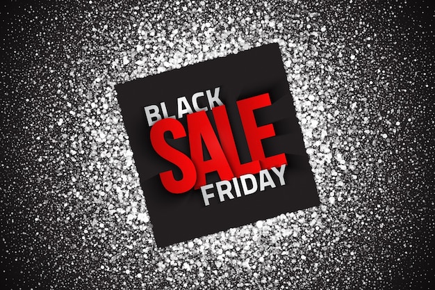 Vektor black friday sale typografie abstrakte designvorlage