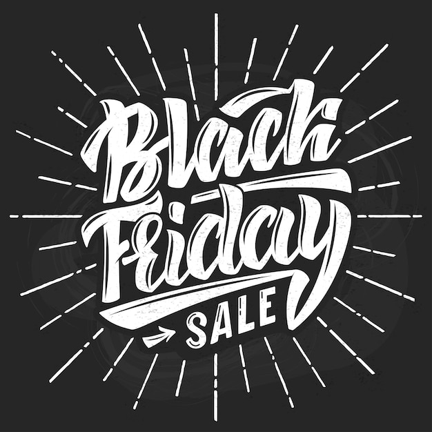 Black friday schriftzug