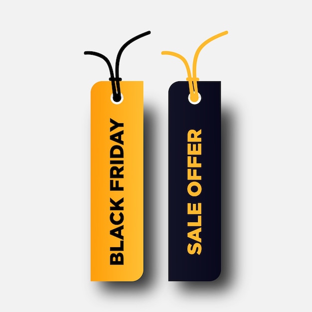 Black friday shopping tag design