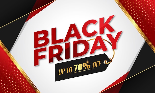 Black friday social media banner, post, verkaufsbanner oder rabattbanner premium-vorlage