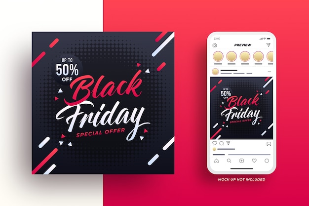 Black friday social media banner