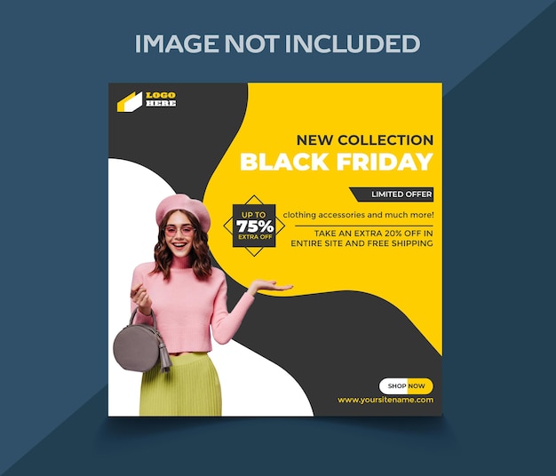 Black friday social media beitragsvorlage