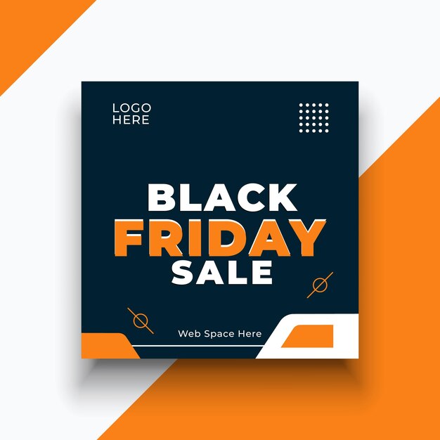 Black friday social media instagram post banner