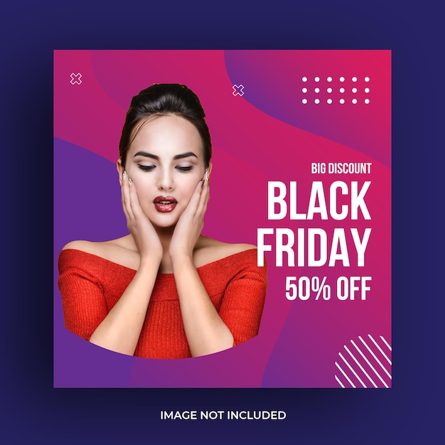 Black Friday Social Media-Vorlage