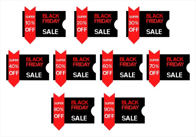 Black Friday Super Sale, Black Friday Sale Banner, Vorlage für Promotion