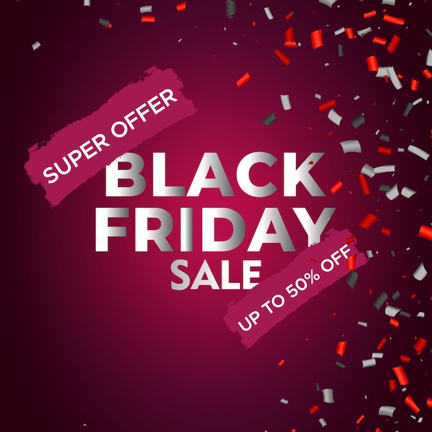 Black Friday Super Sale Social-Media-Beitragsdesign