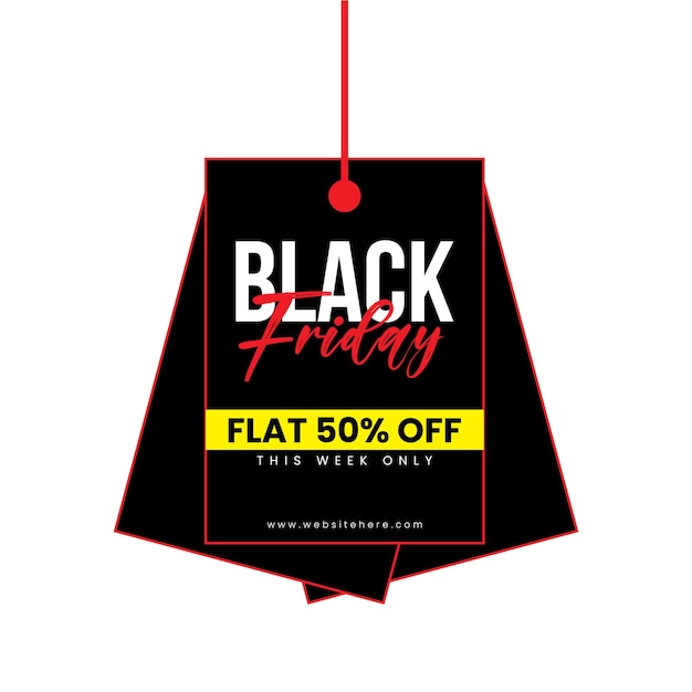 Black friday super sale tag. black friday fashion sale tag template design