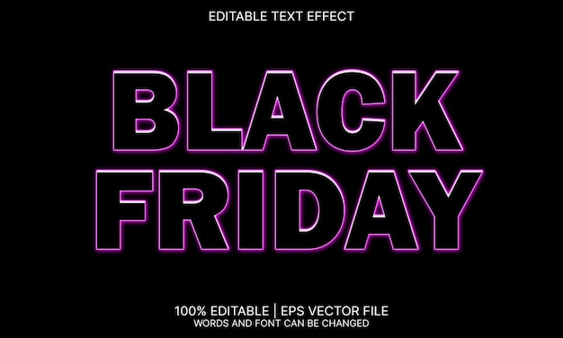 Black Friday-Texteffekt