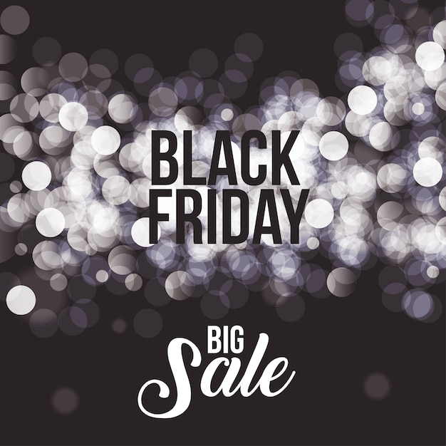 Black Friday und verschwommene Lichter Symbol