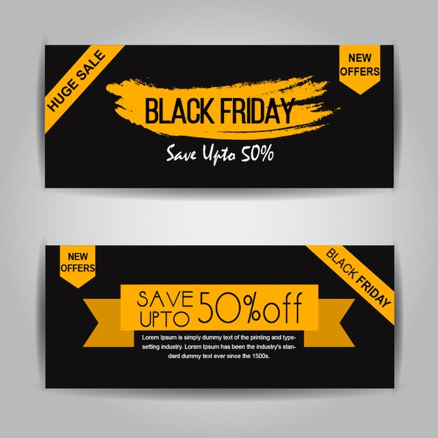 Vektor black friday verkauf banner