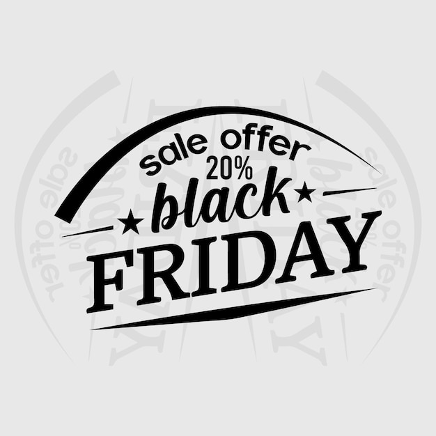 Vektor black friday-verkauf mit rabattangebot vektor-illustration