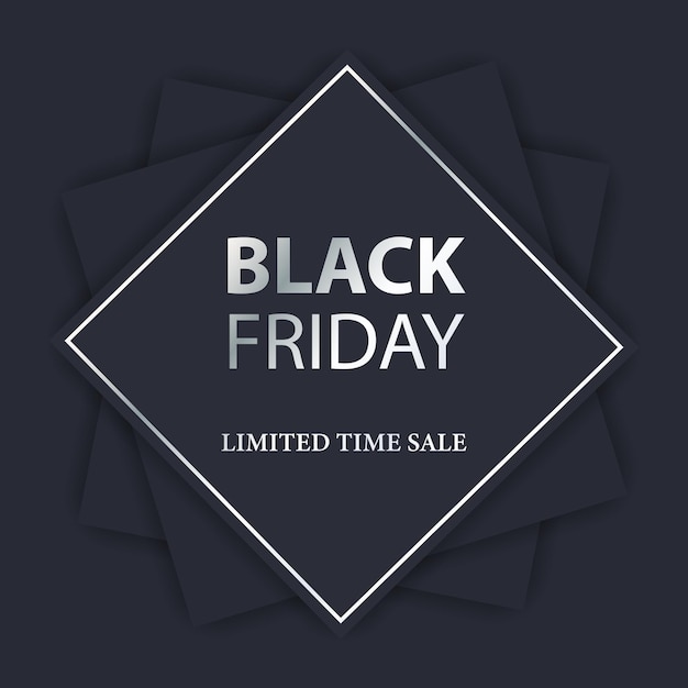 Vektor black friday-verkaufsbanner-vorlage vektorillustration