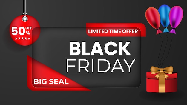 Black friday-verkaufsbanner