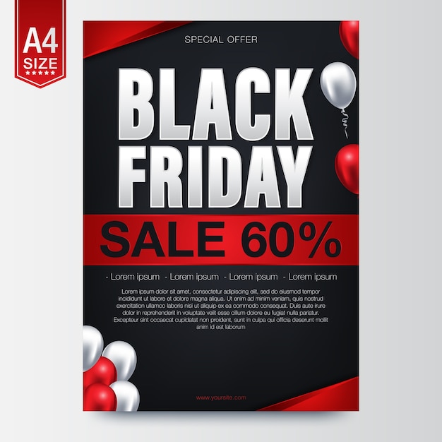 Black Friday-Verkaufsfahne