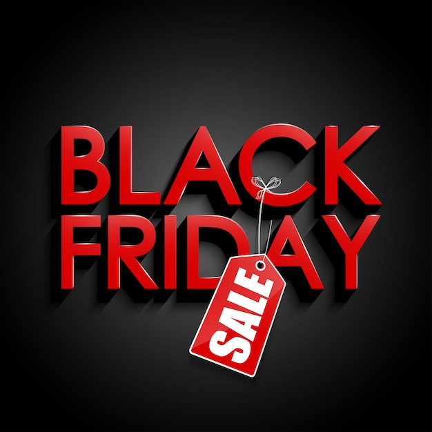 Black Friday-Verkaufsfahnendesign