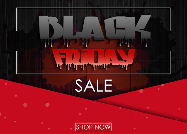 Black friday-verkaufsfahnendesign