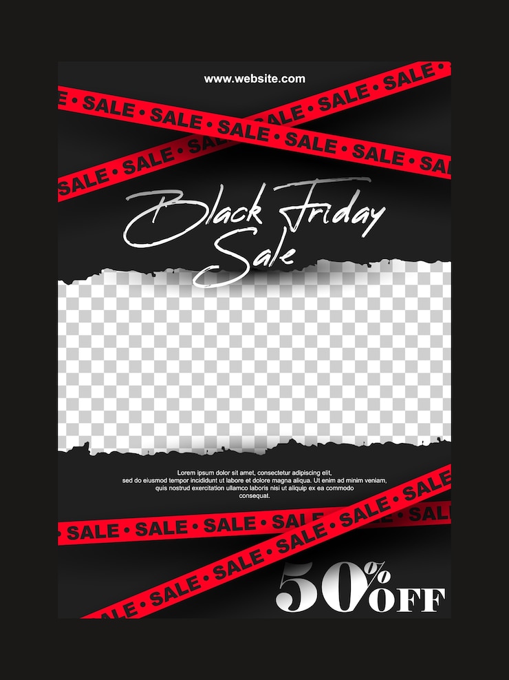 Vektor black friday vorlage