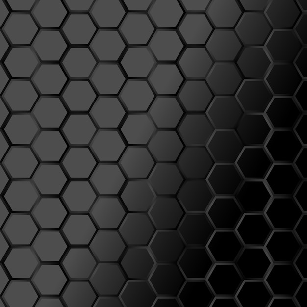 Black Hexagone Textur Hintergrund