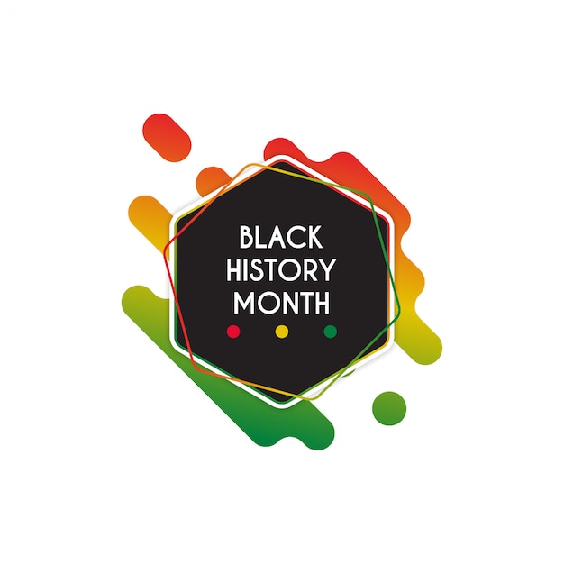 Black history month abzeichen