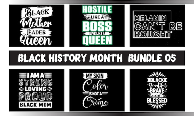 Black history month vector typography t-shirt-bundle-design 015 (bildung für den monat der schwarzen geschichte)