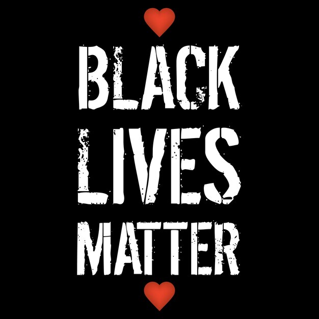 Black lives matter banner.